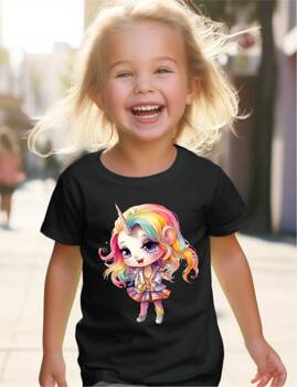 JEDNOROŻEC #2. Koszulka bawełniana dla dziewczynki dziecięca rozmiar od 92 do 122 cm