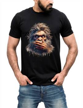 Wielka Stopa Bigfoot Big Foot Sasquatch #5. Koszulka bawełniana męska z nadrukiem t-shirt