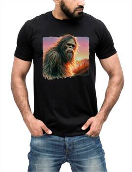 Wielka Stopa Bigfoot Big Foot Sasquatch #7. Koszulka bawełniana męska z nadrukiem t-shirt