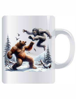 Wielka Stopa Bigfoot Big Foot Sasquatch #8. Kubek ceramiczny z nadrukiem