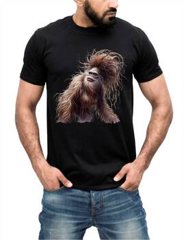 Wielka Stopa Bigfoot Big Foot Sasquatch #9. Koszulka bawełniana męska z nadrukiem t-shirt