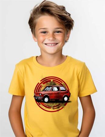 FIAT 126p. Koszulka bawełniana chłopięca dziecięca rozmiar od 128 do 146 cm