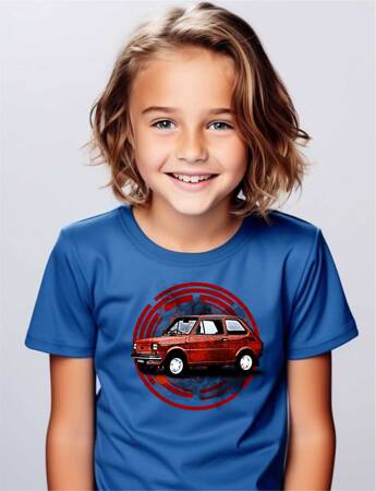 FIAT 126p. Koszulka bawełniana chłopięca dziecięca rozmiar od 128 do 146 cm