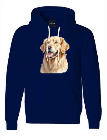 GOLDEN RETRIEVER ODZIEŻ Z TWOIM PSEM PUPILEM #1. Bluza bawełniana męska z nadrukiem