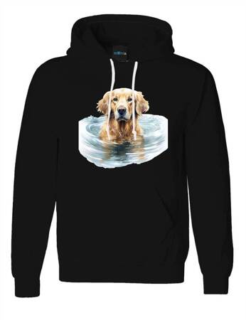 GOLDEN RETRIEVER ODZIEŻ Z TWOIM PSEM PUPILEM #3. Bluza bawełniana męska z nadrukiem