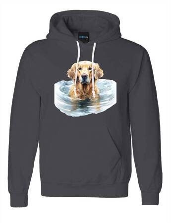 GOLDEN RETRIEVER ODZIEŻ Z TWOIM PSEM PUPILEM #3. Bluza bawełniana męska z nadrukiem