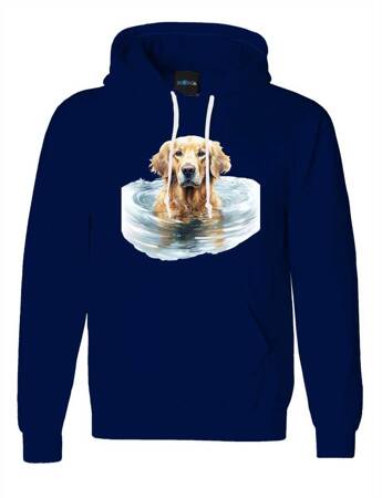 GOLDEN RETRIEVER ODZIEŻ Z TWOIM PSEM PUPILEM #3. Bluza bawełniana męska z nadrukiem