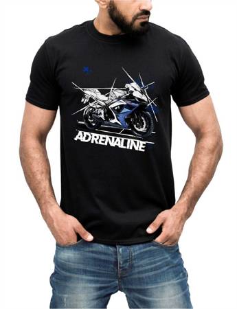 MOTOCYKL ADRENALINA Koszulka bawełniana męska z nadrukiem t-shirt