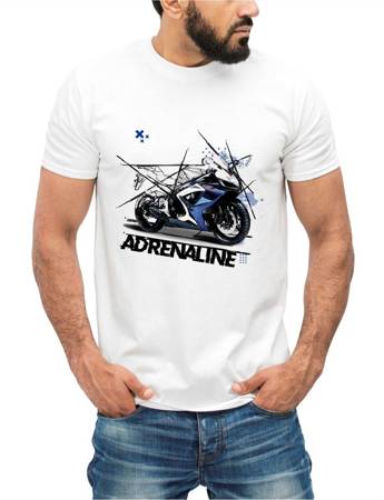 MOTOCYKL ADRENALINA Koszulka bawełniana męska z nadrukiem t-shirt