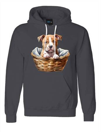 PITBULL ODZIEŻ Z TWOIM PSEM PUPILEM #2. Bluza bawełniana męska z nadrukiem