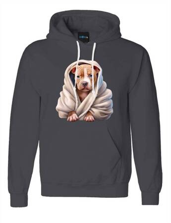 PITBULL ODZIEŻ Z TWOIM PSEM PUPILEM #3. Bluza bawełniana męska z nadrukiem