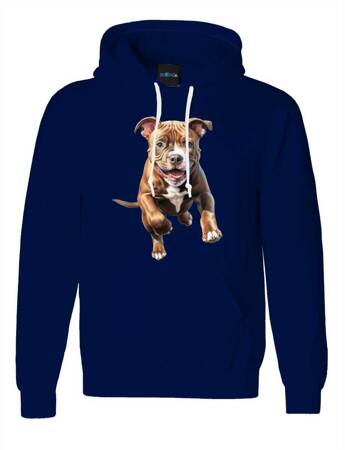 PITBULL ODZIEŻ Z TWOIM PSEM PUPILEM #4. Bluza bawełniana męska z nadrukiem