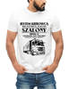 Koszulka męska bawełniana t-shirt KIEROWCA TIRA CIĘŻARÓWKI SZALONY