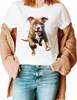 PITBULL ODZIEŻ Z TWOIM PSEM PUPILEM #4. Koszulka bawełniana damska z nadrukiem t-shirt 