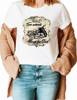 TWO WHELLS MOVE THE SOUL Koszulka bawełniana damska z nadrukiem t-shirt 